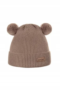 Ander Czapka Dziecięca Wiosenna Letnia Beanie Teddy Boy Camel 46 - Czapki dla dzieci - miniaturka - grafika 1
