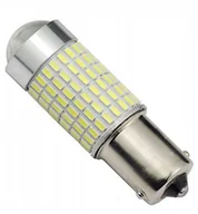 Żarówki samochodowe - ŻARÓWKA P21W 144 SMD SOCZEWKA BA15S SYMETRYCZNA - miniaturka - grafika 1