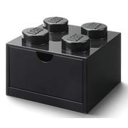 Pojemniki na zabawki - Lego Desk Drawer 4 Black - miniaturka - grafika 1