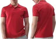 Koszulki męskie - KOSZULKA MĘSKA POLO 4F CZERWONA BAWEŁNA T-SHIRT CZERWONY ROZM. S - miniaturka - grafika 1