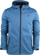 Kurtki męskie - Kurtka męska 4f Kurtka przejściowa softshell z kapturem męska 4F membrana 5000 M156 denim 4FAW23TSOFM156 32S M - miniaturka - grafika 1