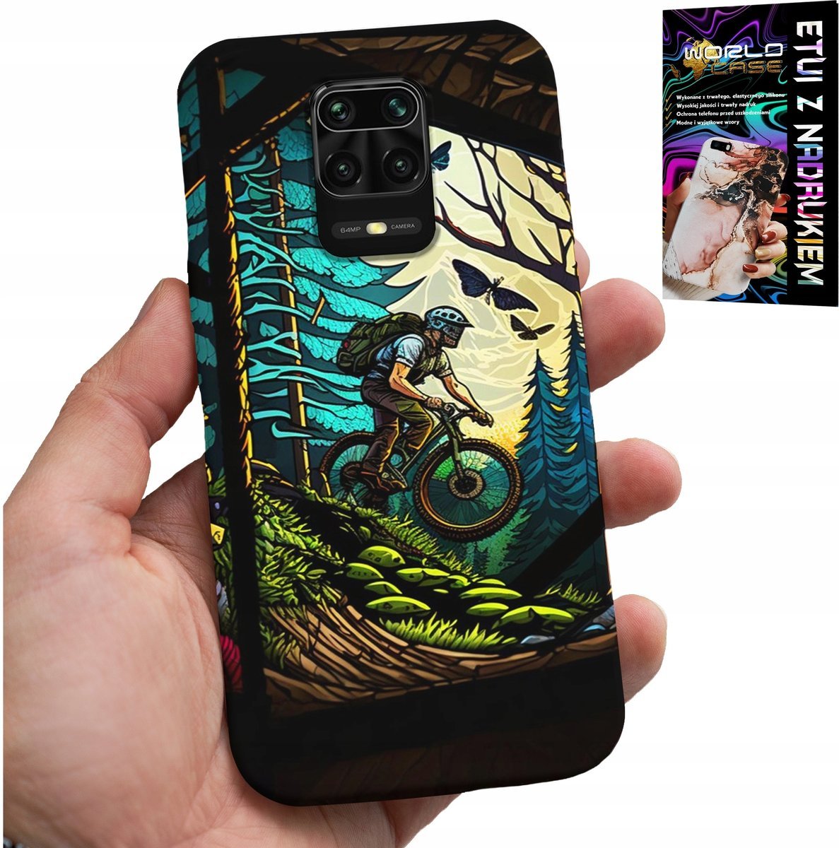 ETUI DO XIAOMI NOTE 9 PRO / 9S - ROWERY WYPRAWY EKSTREMALNE PO LESIE
