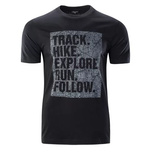 Hi-Tec Męska Koszulka THERO 36916-BLACK - Koszulki sportowe męskie - miniaturka - grafika 1