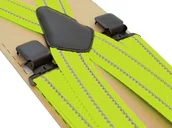 Dodatki do ubrań - Neonowe odblaskowe szelki do spodni - baranek T93 - miniaturka - grafika 1