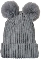 Czapki dla dzieci - Juleeze JZKCA0004G Czapka dziecięca szara 21x22 cm - miniaturka - grafika 1