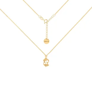 Pozłacany choker pancerka ze znakiem zodiaku Ryby - Naszyjniki Pozłacany choker pancerka ze znakiem zodiaku Ryby - Naszyjniki - miniaturka - grafika 1