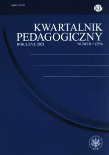 Kwartalnik Pedagogiczny 1/2021 - praca zbiorowa - Czasopisma - miniaturka - grafika 1