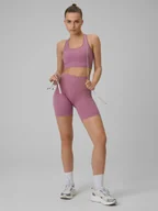 Spodenki damskie - 4F Legginsy kolarki treningowe bezszwowe damskie - czerwone M/L - miniaturka - grafika 1