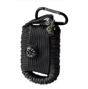 PARACORD SURVIVAL KIT LARGE CZARNY - Biżuteria - akcesoria - miniaturka - grafika 1