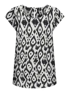 Bluzki damskie - ONLY Bluzka w kolorze biało-czarnym - miniaturka - grafika 1