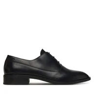 Półbuty męskie - Półbuty Calvin Klein Slim Ess Oxford Lth HM0HM01929 Czarny - miniaturka - grafika 1