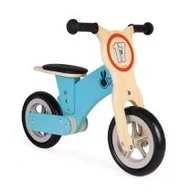 Rowerki biegowe - Janod Drewniany rowerek biegowy Bikloon Little Racer 2+ lat - miniaturka - grafika 1