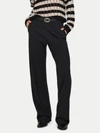 Spodnie damskie - ONLY Spodnie materiałowe Poptrash 15341829 Czarny Straight Fit - miniaturka - grafika 1