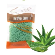 Depilacja - Twardy wosk do depilacji Zielony "Świeży Aloes" 100g - miniaturka - grafika 1
