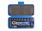 Zestawy narzędziowe - KING TONY Zestaw nasadek 2525MRE, 1/4'', 6-kątne, 4-13 mm - miniaturka - grafika 1