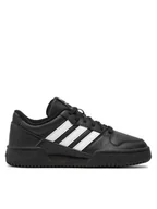Buty dla dziewczynek - adidas Sneakersy Team Court 2 Str J ID6630 Czarny - miniaturka - grafika 1