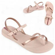 Sandały damskie - Ipanema 38 Eleganckie sandały damskie lekkie wsuwane letnie obuwie modne - miniaturka - grafika 1