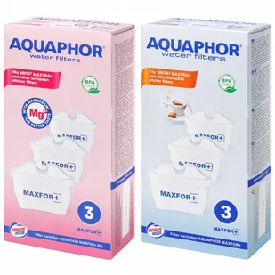 Wkłady filtrujące Aquaphor Maxfor+ 3 szt. i Maxfor+ Mg 3 szt. - Wkłady filtrujące - miniaturka - grafika 1