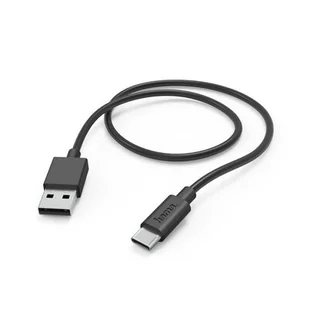 Kabel HAMA Ładujący/data USB-A - USB-C 3.1 1m Czarny - Kable - miniaturka - grafika 1