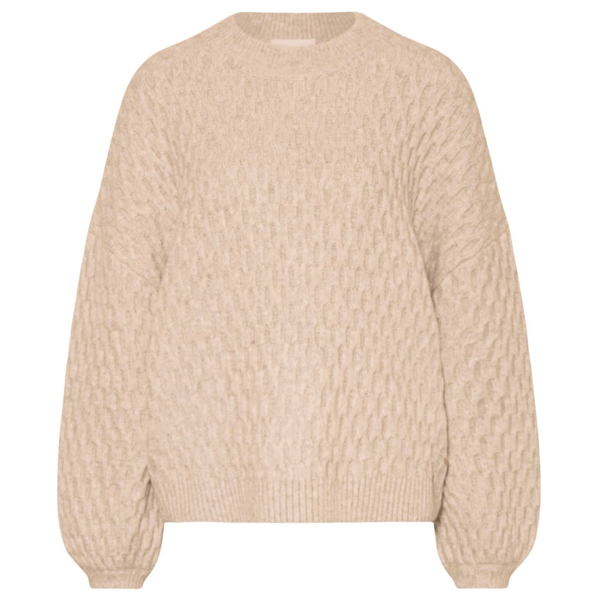 Sweter damski Delicatelove Palermo wełna kaszmir ecru-M