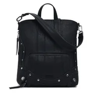 Torebki damskie - Plecak Desigual Embro Patch Pretoria 25WAKP24 Czarny - miniaturka - grafika 1