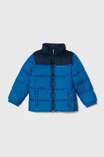 Kurtki i płaszcze dla dziewczynek - Columbia kurtka dziecięca U Puffect Jacket kolor niebieski - grafika 1