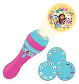 Projektory dla dzieci - Lexibook, Gabby's Dollhouse, Projektor historyjek i latarka, wyświetla 24 obrazki z serialu telewizyjnego Koci domek Gabi z 3 dyskami, różowy/niebieski, LTC050GDH - miniaturka - grafika 1