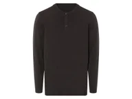Koszulki męskie - LIVERGY® Koszulka męska z długim rękawem (Czarny, S (44/46)) - miniaturka - grafika 1