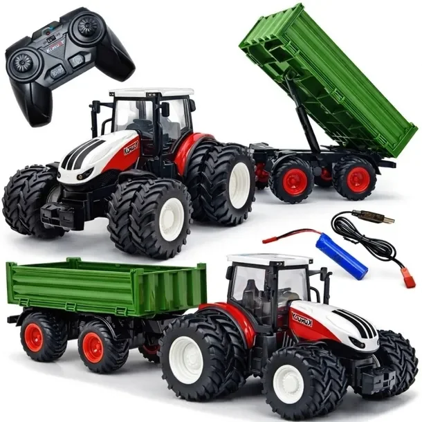 Traktor Zdalnie Sterowany Ciągnik Z Przyczepą Rc Farma Korody