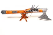 Repliki - broń - REPLIKA PISTOLET Z TOPOREM NA STOJAKU DENIX MODEL 1010+800 - miniaturka - grafika 1
