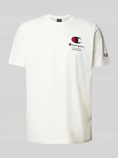 T-shirt z nadrukiem z logo - Koszulki męskie - miniaturka - grafika 1