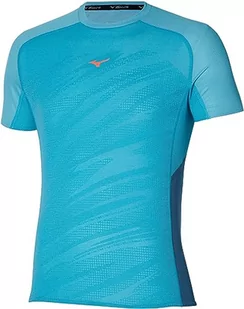 Mizuno Koszulka męska Aero, Niebieski maui, S - Koszulki męskie - miniaturka - grafika 1
