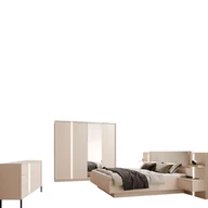 Meble do sypialni - Zestaw Mebli do Sypialni Dast Sypialnia Laski Meble Beż - miniaturka - grafika 1
