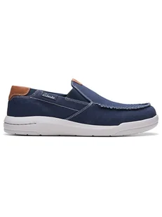 Clarks Slippersy "Driftlite Step" w kolorze granatowym - Półbuty męskie - miniaturka - grafika 1