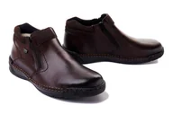Botki męskie - RIEKER TEX B0392-25 brown, trzewiki męskie - Rieker - miniaturka - grafika 1
