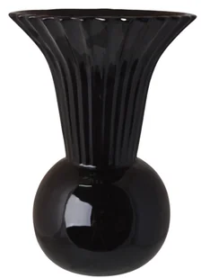 Ewax, Wazon ceramiczny 211446-25, czarny, 18x18x25 cm - Wazony i flakony - miniaturka - grafika 1