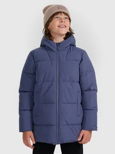 4F Kurtka puchowa z wypełnieniem syntetycznym chłopięca - granatowa 122 (6-7 lat) - Kurtki i kamizelki sportowe męskie - miniaturka - grafika 1