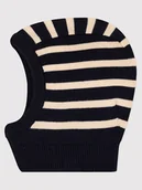 Czapeczki dla niemowląt - PETIT BATEAU Kominiarka w kolorze granatowo-kremowym - miniaturka - grafika 1