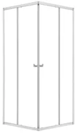 Kabiny prysznicowe - Kabina prysznicowa kwadratowa narożna Hooked 90x90x200 cm profile chromowane Sealskin - miniaturka - grafika 1
