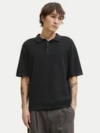 Swetry męskie - Jack & Jones Sweter George 12268281 Czarny Relaxed Fit - miniaturka - grafika 1