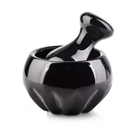 Pozostałe akcesoria kuchenne - MODERN LIFE Moździerz czarny 10xh6,8cm - miniaturka - grafika 1