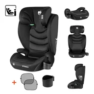 Foteliki samochodowe - Fotelik samochodowy Tulano Joy 20 Black 100-150cm I-size 3,5-12 lat regulowany zagłówek - miniaturka - grafika 1