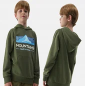 Bluzy dla chłopców - 4F BLUZA CHŁOPIĘCA DRESOWA SPORTOWA Z KAPTUREM DZIECIĘCA - miniaturka - grafika 1