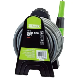 Draper Tools Lumarko Tools Mini zestaw do zwijania węża, rolka i wąż 10 m, zielony 429550 VidaXL - Węże ogrodowe i zraszacze - miniaturka - grafika 1
