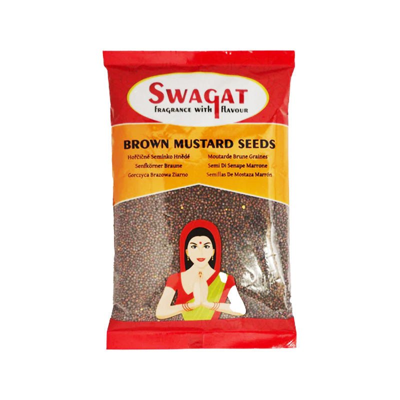 Ziarna gorczycy brązowej Swagat Brown Mustard Seed 400 g – aromatyczna