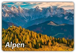 ALPY - Pasmo górskie - Łańcuch górski Europy - Magnes na lodówkę - Magnesy ALPY - Pasmo górskie - Łańcuch górski Europy - Magnes na lodówkę - Magnesy - miniaturka - grafika 1