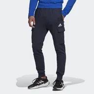 Spodnie sportowe męskie - Spodnie dresowe męskie adidas Essentials Fleece Regular Tapered Cargo - miniaturka - grafika 1