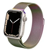 Akcesoria do smartwatchy - Apple Crong Milano Steel - Pasek ze stali nierdzewnej do Watch 38/40 mm (opalizujący) - miniaturka - grafika 1