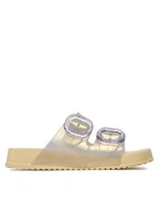 Buty dla dziewczynek - Melissa Klapki Mini Melissa Cozy Slide Inf 35685 Żółty - miniaturka - grafika 1