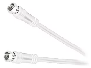 LP Kabel wtyk F - wtyk F 1,8m biały LEC-KPO2288 - Kable - miniaturka - grafika 1